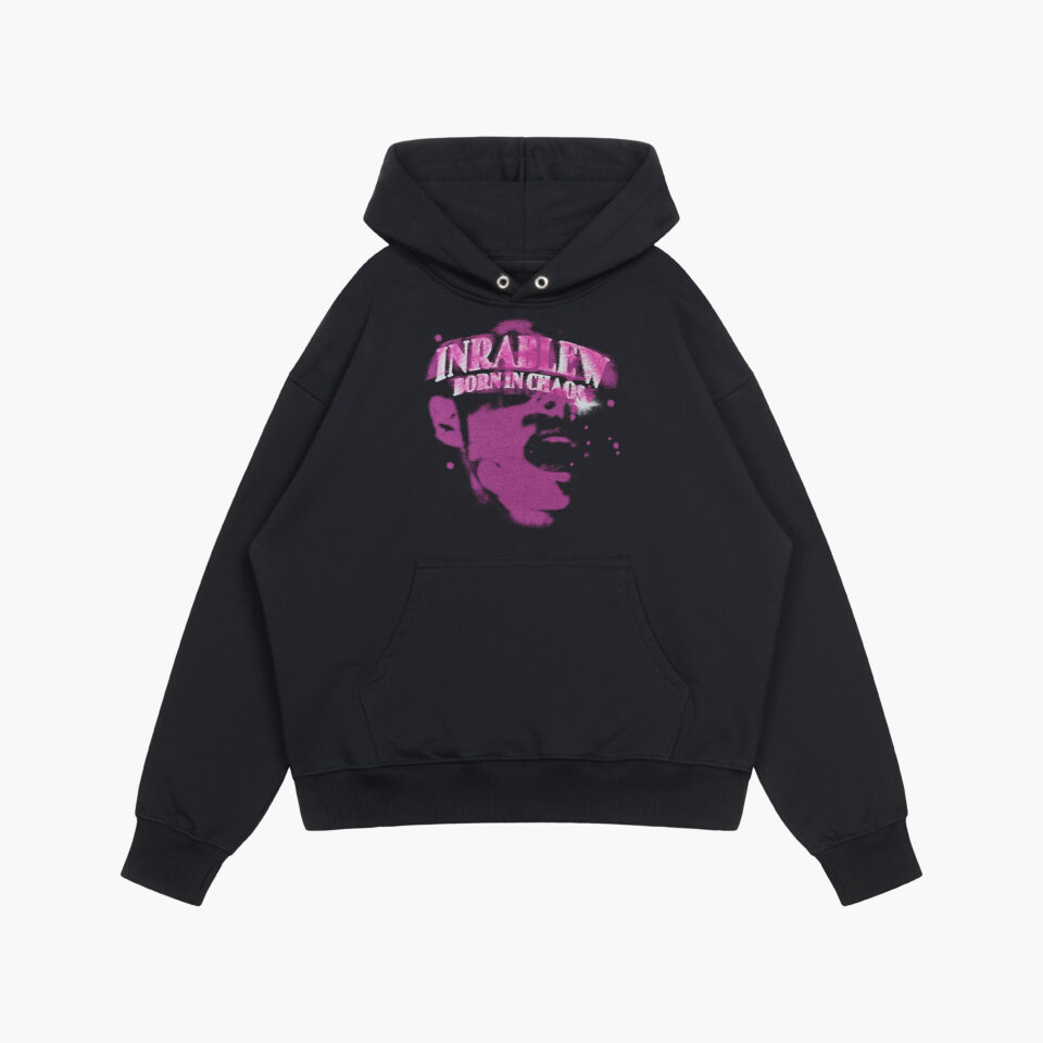 BORN IN CHAOS HOODIE (BLACK)